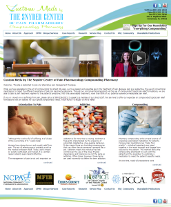 Pain Compounding Pharmacies